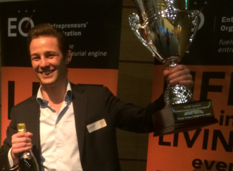 Steinar Henskes verkozen tot beste studentondernemer Nederland van 2015