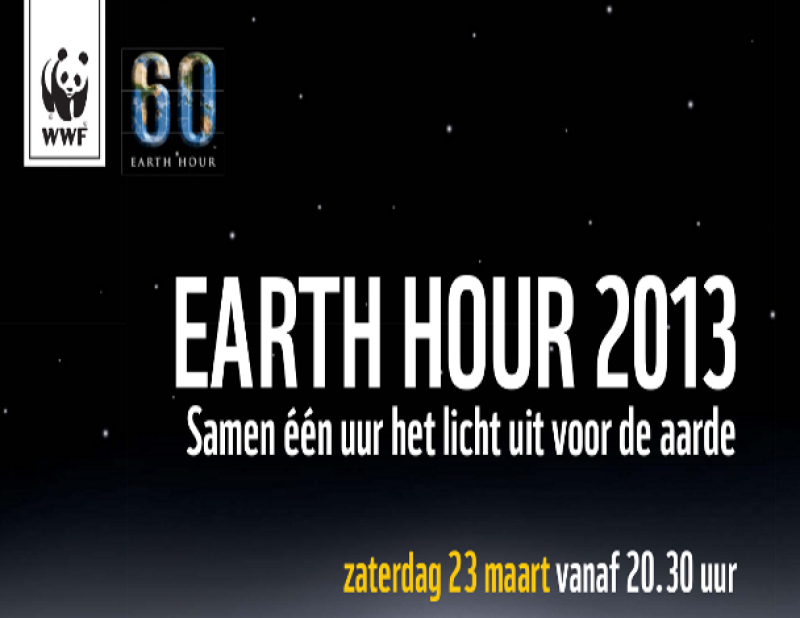 Earth Hour 2013: een uur het licht uit