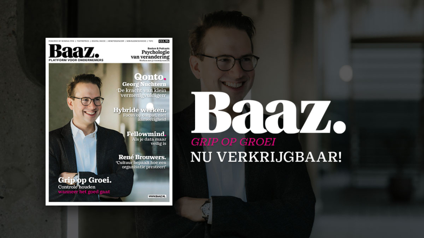 Afbeelding: visualiser van Baaz magazine 1.2026 en blijven groeien in 2026