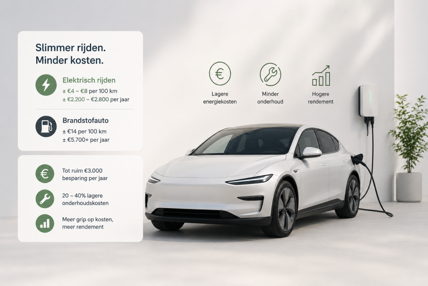 elektrische auto met benzine prijzen vs laden
