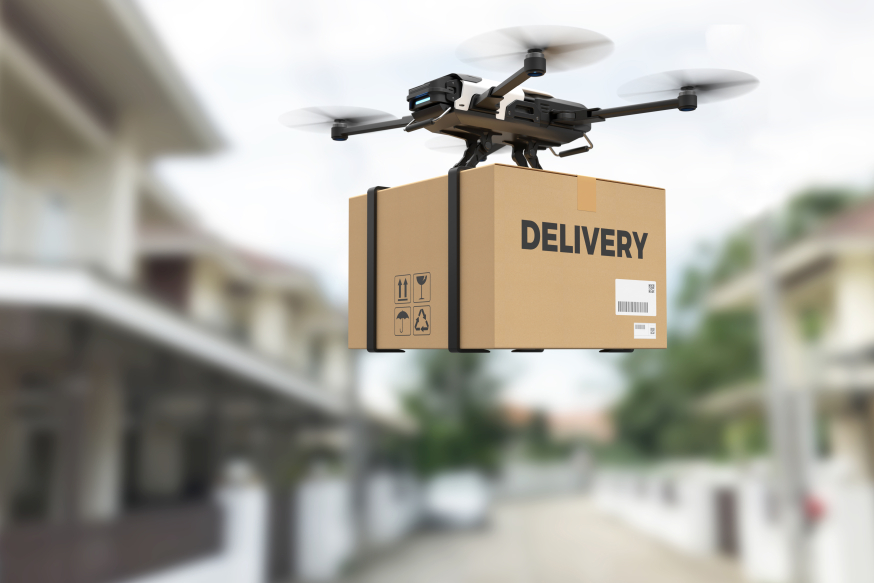Waarom je beleggen in robots niet meer kunt negeren Afbeelding: Delivery drone visual