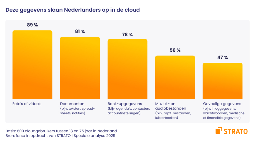 Resultaten uit het onderzoek van Strato Cloudopslag Nederland dagelijks