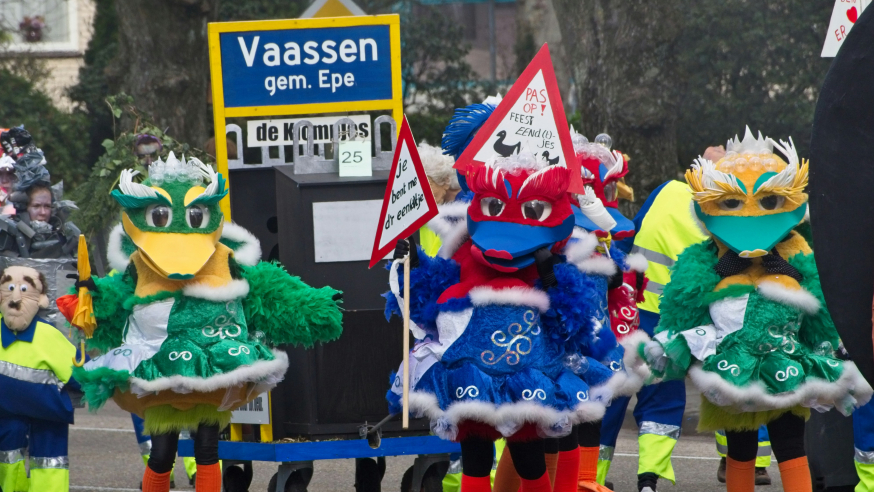 Een carnavalsoptocht carnaval ondernemers