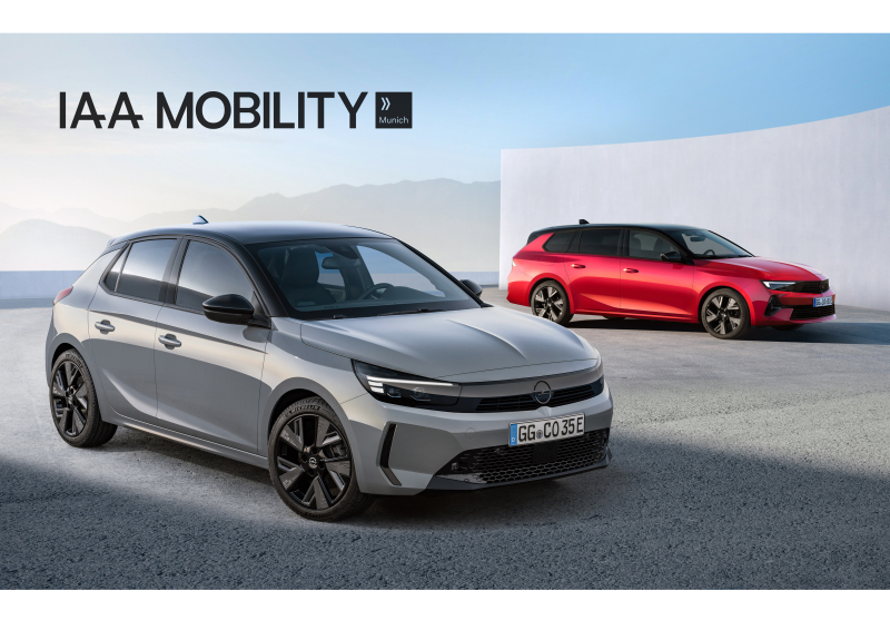 Opel toont drie wereldpremières tijdens IAA Mobility 2023 in München