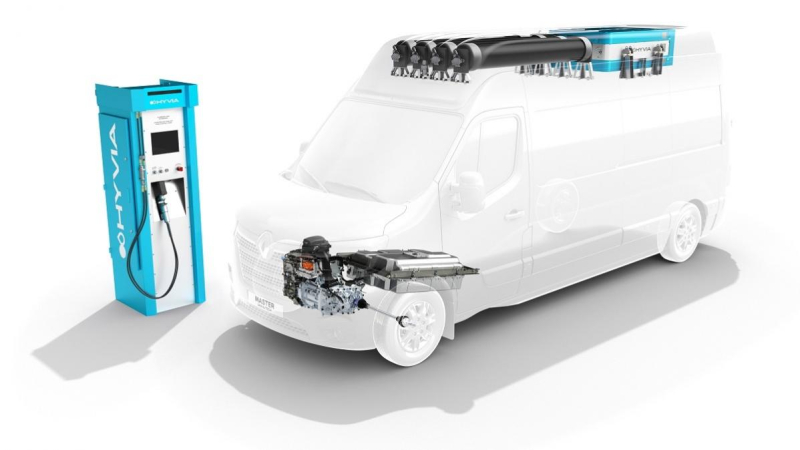 HYVIA onthult Renault Master Van H2-TECH prototype met brandstofcel