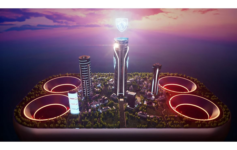 Ontdek de PEUGEOT POLYGON in POLYGON CITY, een eiland in het Fortnite-universum