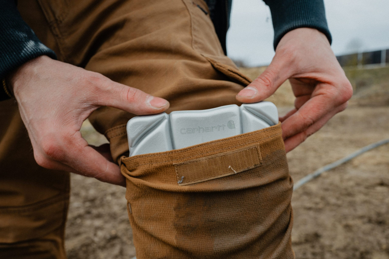 Ergonomische kniebeschermers van Carhartt