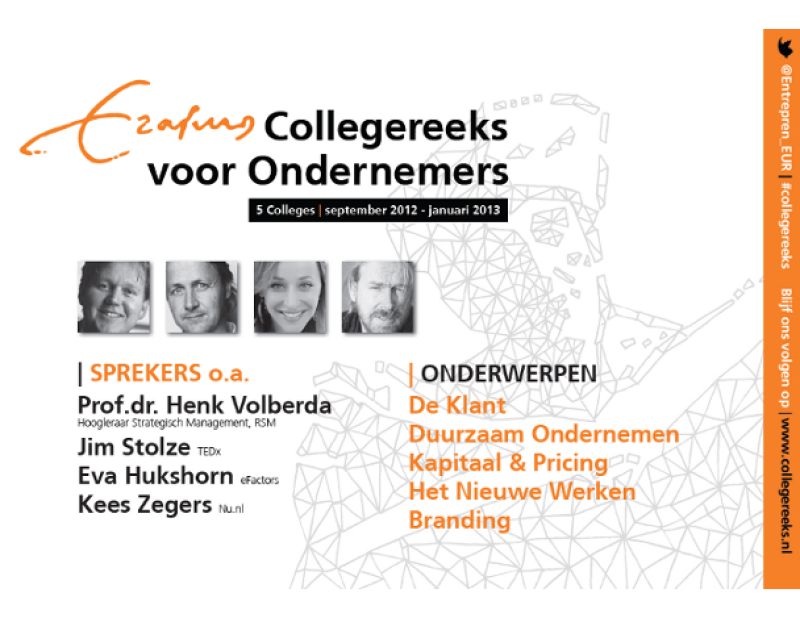 Collegereeks voor Ondernemers in de startblokken voor de derde reeks