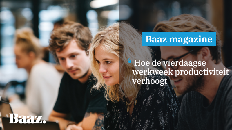 Vierdaagse werkweek verhoogt productiviteit Vierdaagse werkweek verhoogt productiviteit