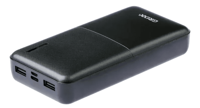 Altijd stroom met de Grixx Powerbank 15.000 mAh