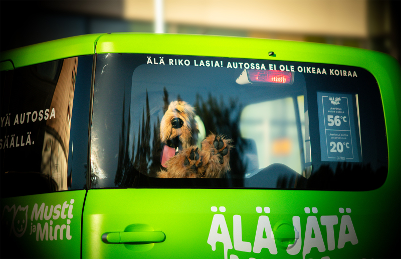 Campagne van Musti Group: "Voorkom hitteberoerte bij honden in auto's deze zomer"