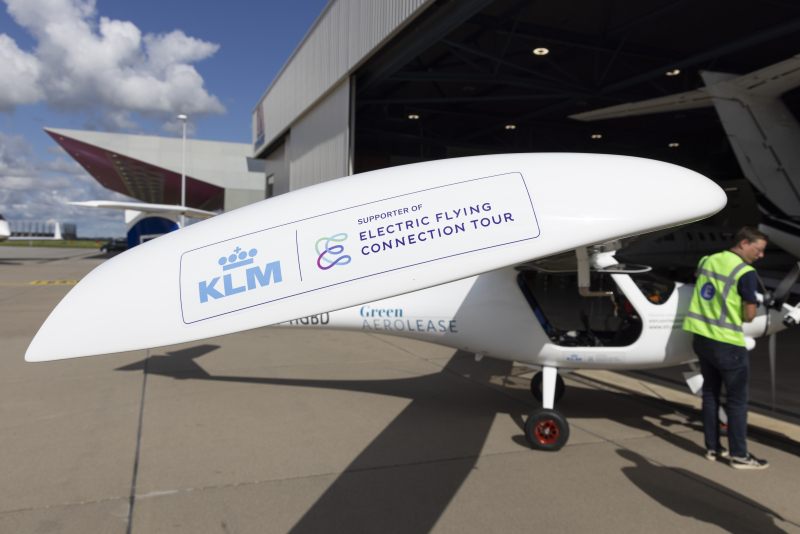 KLM geeft startsein voor Electric Flying Connection Tour