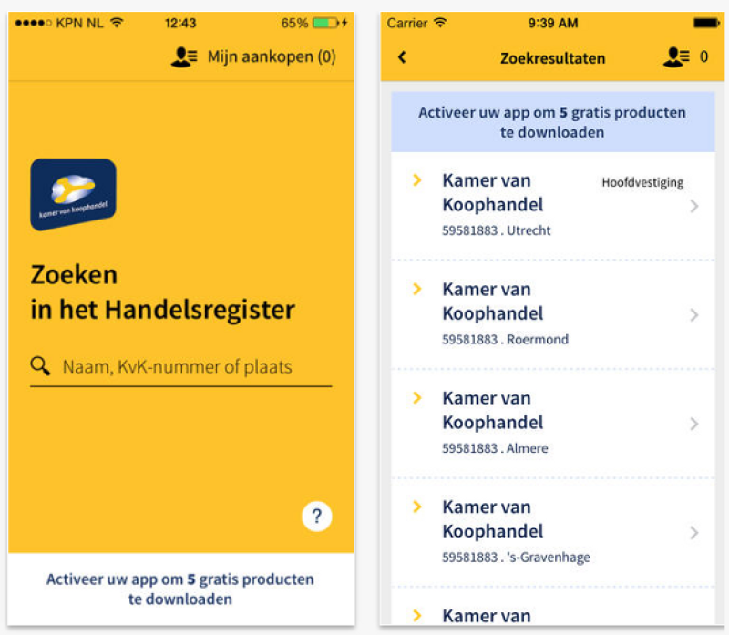 Handelsregister nu in app-vorm 