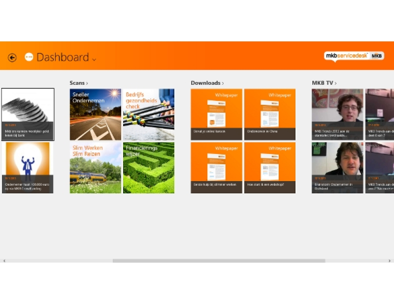 Apps voor ondernemers: MKB Servicedesk (Windows 8)