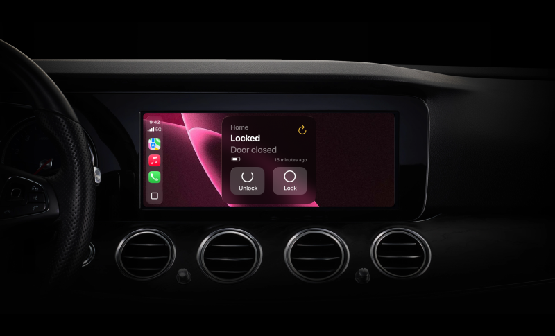 CarPlay-widget van Nuki: Smart Lock vanuit de auto
