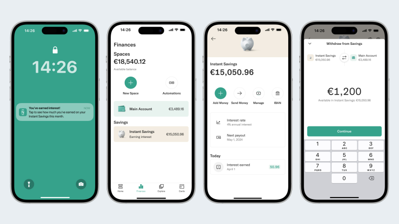 N26 lanceert nieuwe Instant Savings-rekening