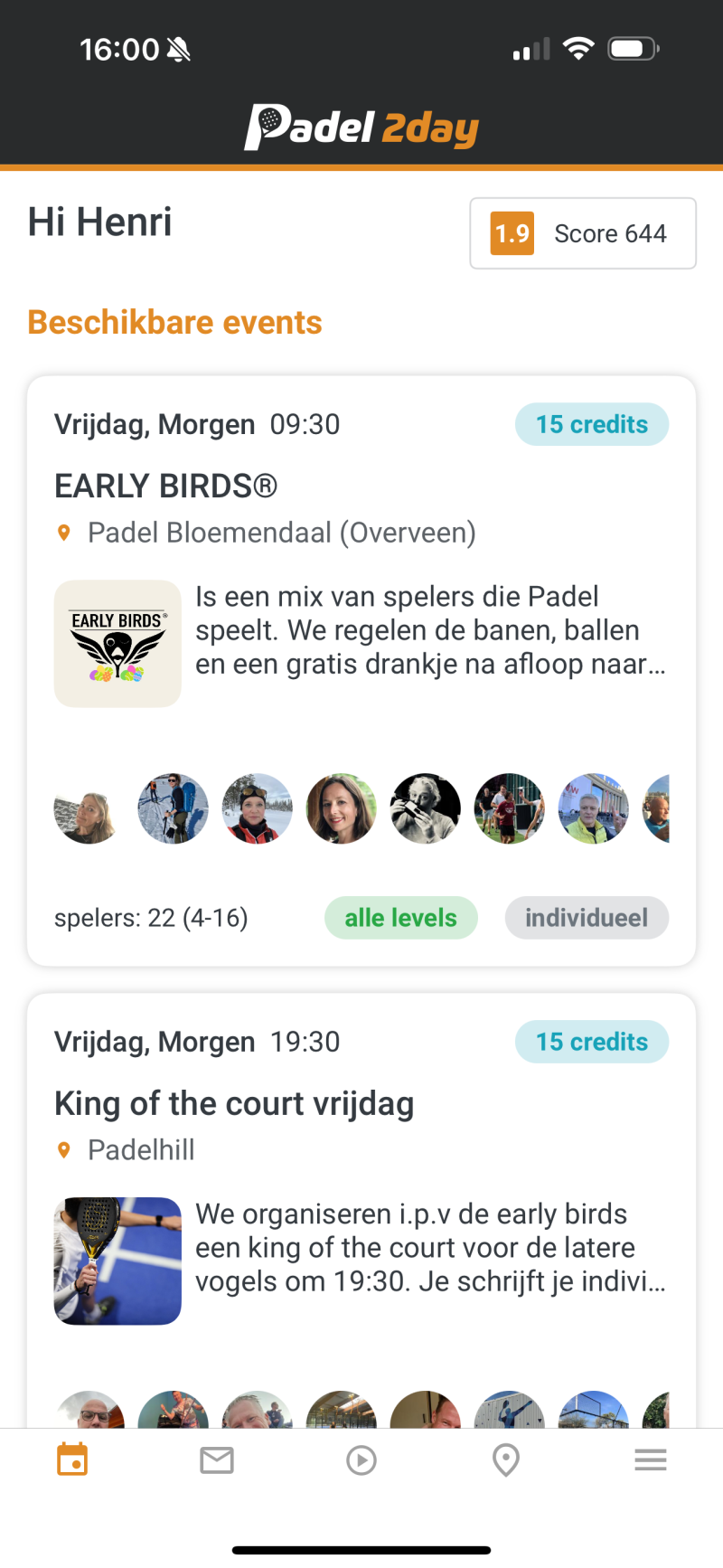 Nieuwe mobiele app voor padel liefhebbers