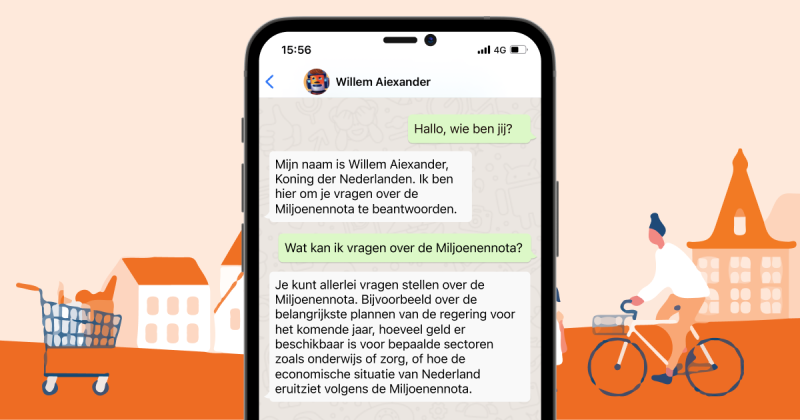 Via een appje duidelijk wat in Miljoenennota staat dankzij Willem Aiexander