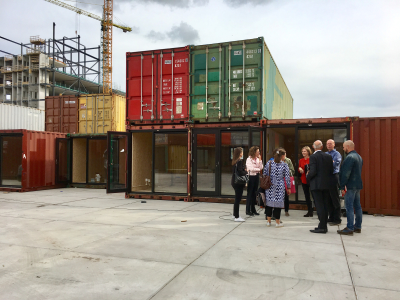 Eerste bewoners in Startup Village