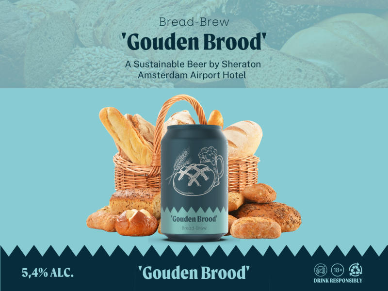 Sheraton Amsterdam Airport Hotel maakt eigen bier van overtollig brood