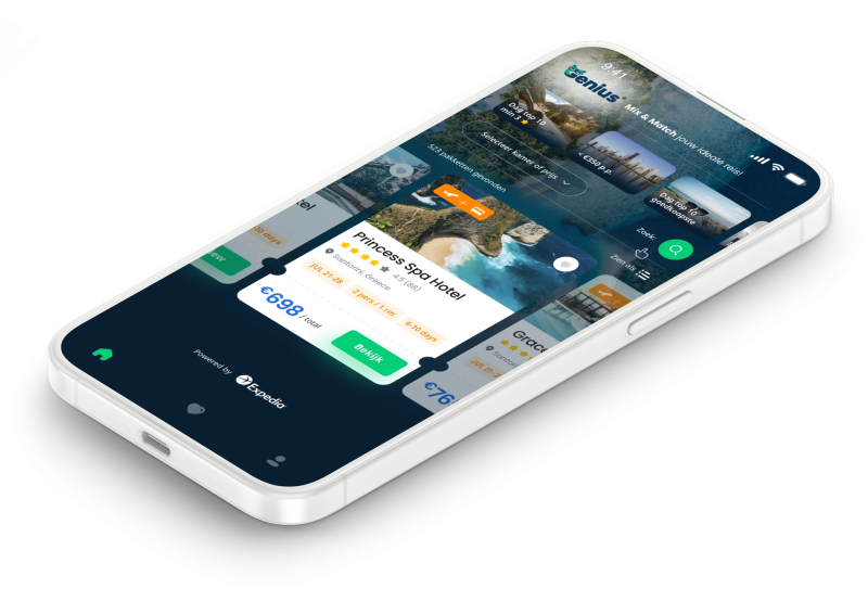 GeniusTravel haalt €2 miljoen op voor eerste AI-app voor reispakketten