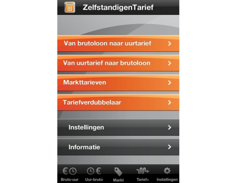 Apps voor ondernemers: Zelfstandigen Tarief-app