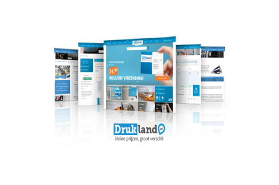 Nieuwe huisstijl en website voor online drukkerij Drukland.nl