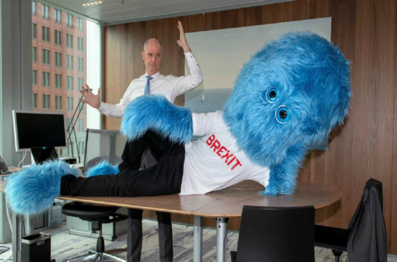 De blauwe Brexit waarschuwt organisaties