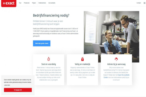 Agile en transparant voor het MKB: Financiering via Exact