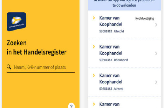 Handelsregister nu in app-vorm 