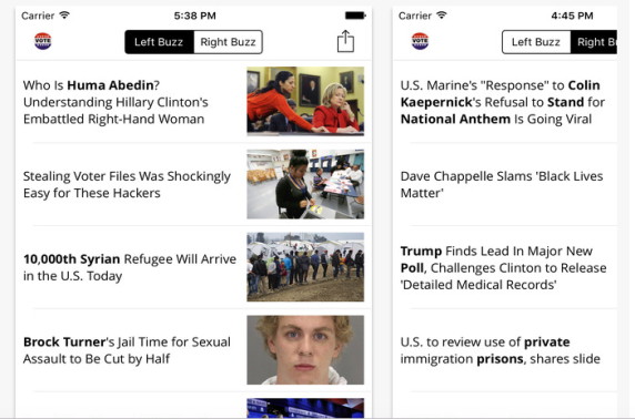 Tinder voor politiek nieuws in App Store