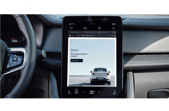 Polestar 2 nu ook met webbrowser van Vivaldi