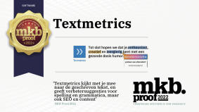 MKB Proof Award 2022: Textmetrics
