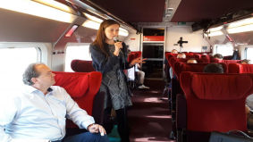 Startups pitchen als (en in) een trein