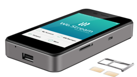 We.Stream connectiviteitsoplossing voor zakelijk reizigers