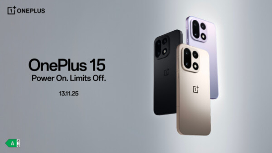  OnePlus 15 brengt twee generaties innovatie in één toestel, verkrijgbaar vanaf 13 november